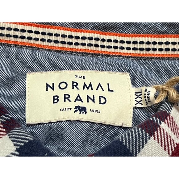 Normal Brand Men Mountain Overshirt Plaid Flannel Long Sleeve Size XXL New NWT - Picture 3 of 6